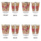 Thankful & Blessed Glass Shot Glass - with gold rim - Set of 4 - APPROVAL