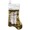 Thankful & Blessed Reversible Sequin Stocking - Gold (Personalized)