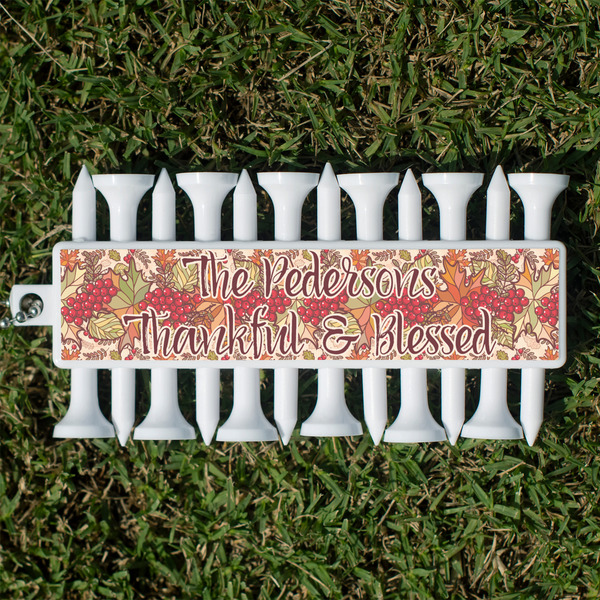 Custom Thankful & Blessed Golf Tees & Ball Markers Set (Personalized)