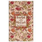 Thankful & Blessed Golf Towel - Poly-Cotton Blend w/ Name or Text