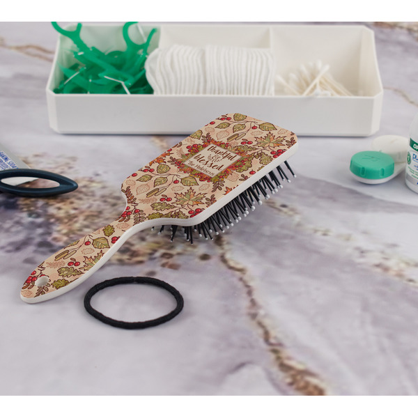 Thankful & Blessed Hair Brush - In Bathroom