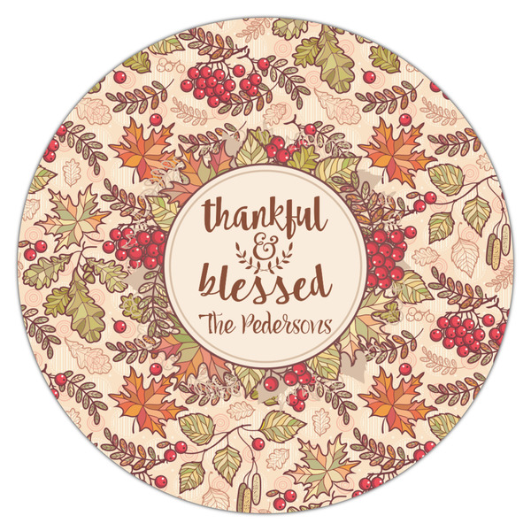 Thankful & Blessed Icing Circle - Large - Single