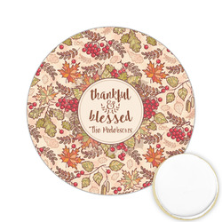 Thankful & Blessed Printed Cookie Topper - 2.15" (Personalized)