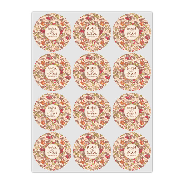 Thankful & Blessed Icing Circle - Small - Set of 12