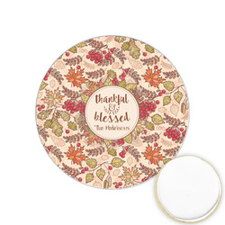 Thankful & Blessed Printed Cookie Topper - 1.25" (Personalized)