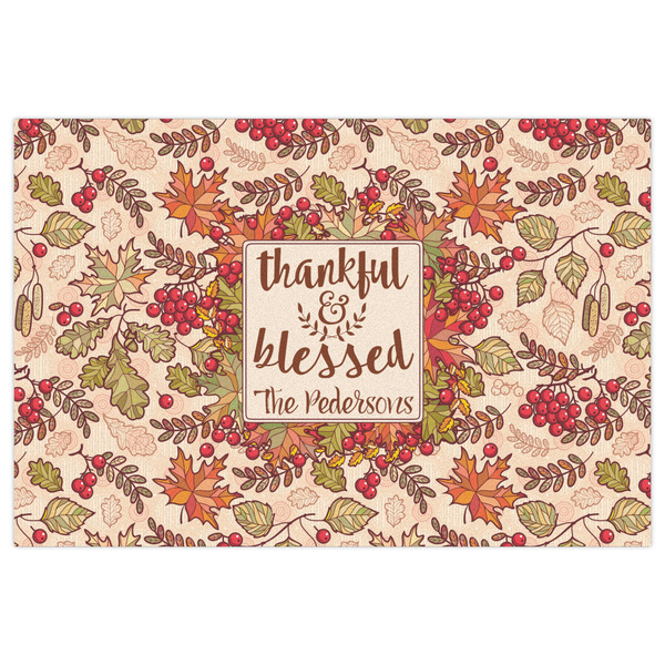 Thankful & Blessed Indoor / Outdoor Rug - 2'x3' - Front Flat