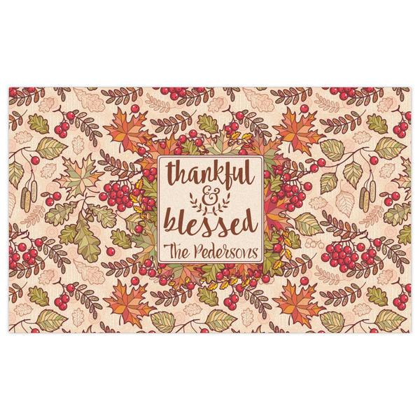 Thankful & Blessed Indoor / Outdoor Rug - 3'x5' - Front Flat