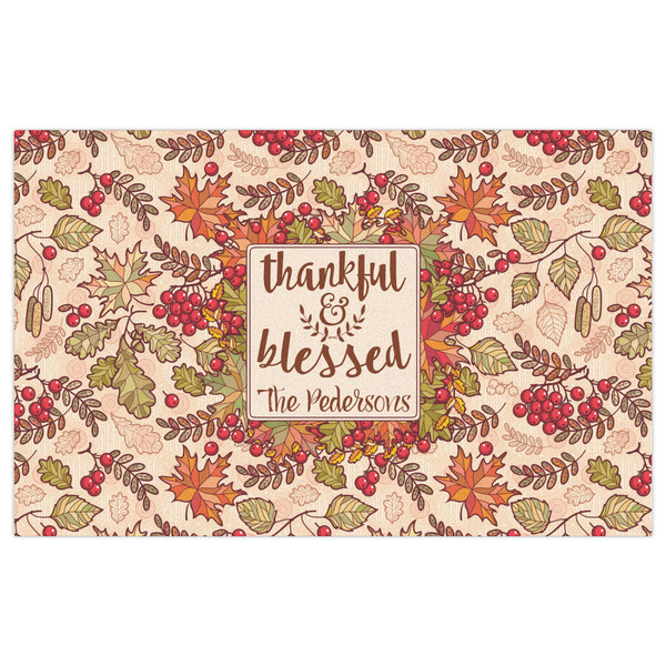 Thankful & Blessed Indoor / Outdoor Rug - 5'x8' - Front Flat