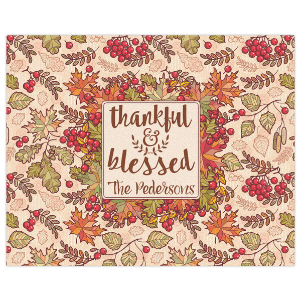 Thankful & Blessed Indoor / Outdoor Rug - 8'x10' - Front Flat