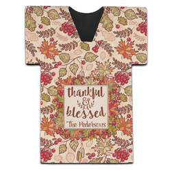Thankful & Blessed Jersey Bottle Cooler (Personalized)