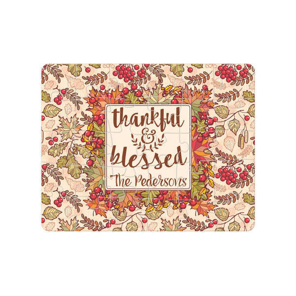 Custom Thankful & Blessed 30 pc Jigsaw Puzzle (Personalized)