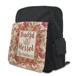 Thankful & Blessed Preschool Backpack (Personalized)