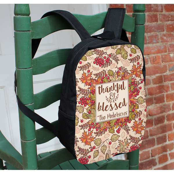 Thankful & Blessed Kids Backpack - In Context