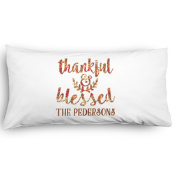 Thankful & Blessed Pillow Case - King - Graphic (Personalized)