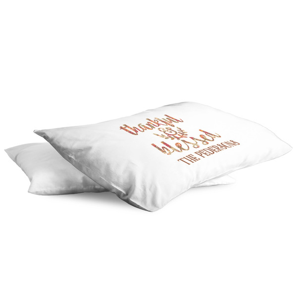 Thankful & Blessed King Pillow Case - TWO (partial print)