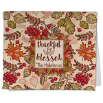 Thankful & Blessed Kitchen Towel - Poly Cotton w/ Name or Text