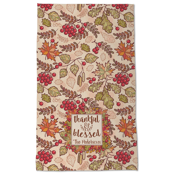Thankful & Blessed Kitchen Towel - Poly Cotton - Full Front