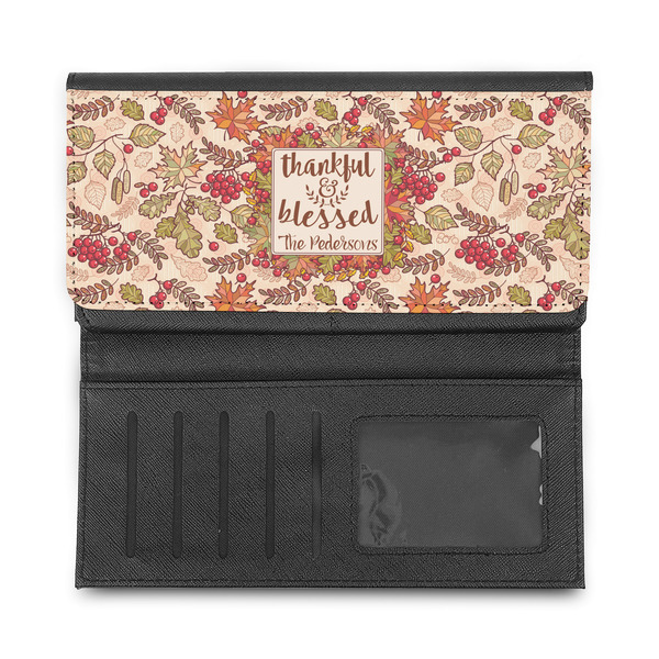 Thankful & Blessed Ladies Wallet - Half Way Open