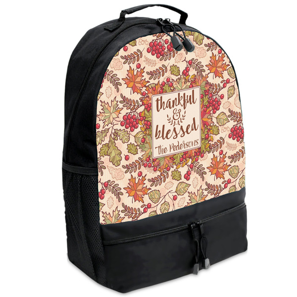 Custom Thankful & Blessed Backpacks - Black (Personalized)