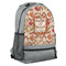 Thankful & Blessed Large Backpack - Gray - Angled View