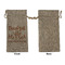 Thankful & Blessed Large Burlap Gift Bags - Front Approval
