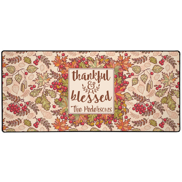 Custom Thankful & Blessed 3XL Gaming Mouse Pad - 35" x 16" (Personalized)