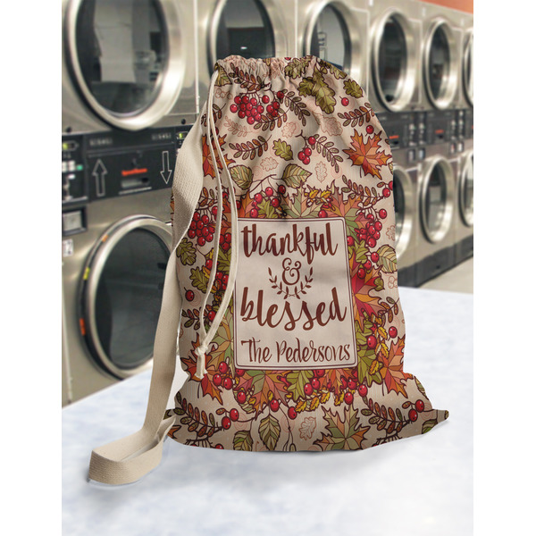 Thankful & Blessed Laundry Bag in Laundromat