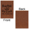 Thankful & Blessed Leatherette Journal - Large - Single Sided - Front & Back View