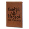 Thankful & Blessed Leatherette Journals - Large - Double Sided - Angled View