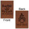 Thankful & Blessed Leatherette Journals - Large - Double Sided - Front & Back View