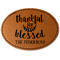 Thankful & Blessed Leatherette Patches - Oval