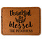 Thankful & Blessed Leatherette Patches - Rectangle