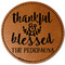 Thankful & Blessed Leatherette Patches - Round