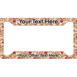Thankful & Blessed License Plate Frame - Style A (Personalized)