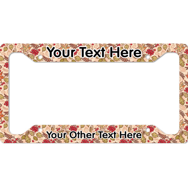 Custom Thankful & Blessed License Plate Frame - Style A (Personalized)