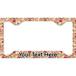 Thankful & Blessed License Plate Frame - Style C (Personalized)
