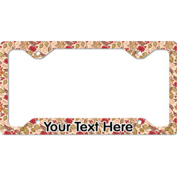 Thankful & Blessed License Plate Frame - Style C (Personalized)