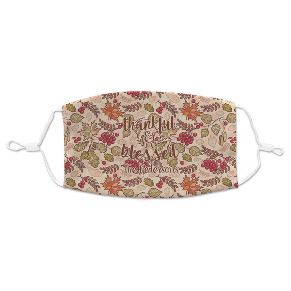 Custom Thankful & Blessed Adult Cloth Face Mask (Personalized)