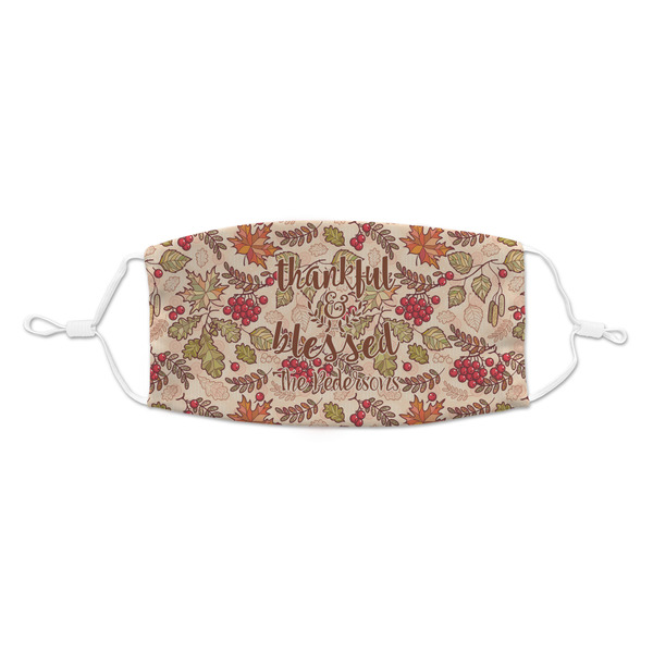Custom Thankful & Blessed Kid's Cloth Face Mask (Personalized)