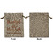 Thankful & Blessed Medium Burlap Gift Bag - Front Approval