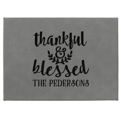 Thankful & Blessed Medium Gift Box w/ Engraved Leather Lid (Personalized)