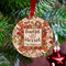 Thankful & Blessed Metal Ball Ornament - Lifestyle