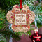 Thankful & Blessed Metal Paw Ornament - Lifestyle