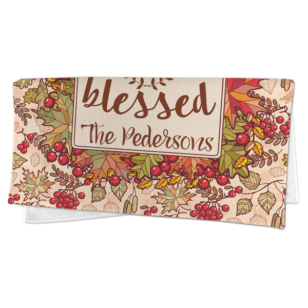 Thankful & Blessed Microfiber Dish Rag - FOLDED (half)