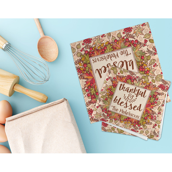 Thankful & Blessed Microfiber Dish Rag - LIFESTYLE