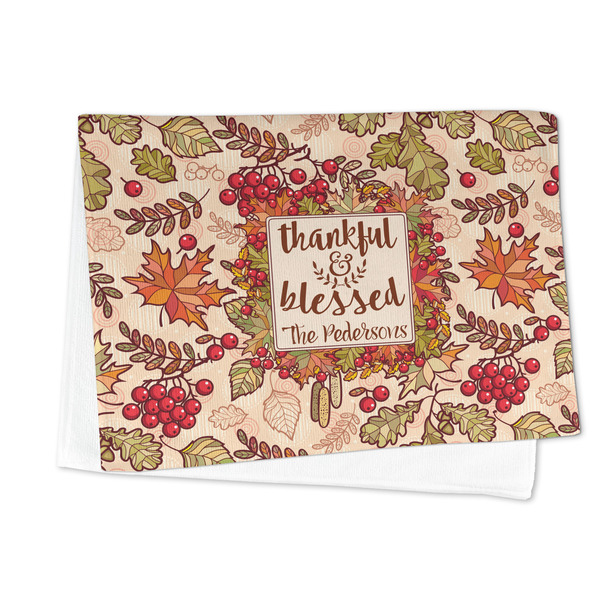 Thankful & Blessed Microfiber Dish Towel - FOLDED HALF