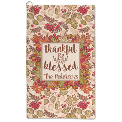 Thankful & Blessed Microfiber Golf Towel - Large (Personalized)