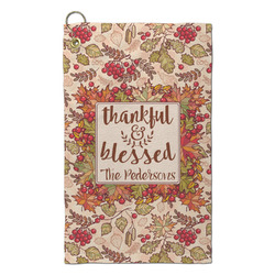 Thankful & Blessed Microfiber Golf Towel - Small (Personalized)
