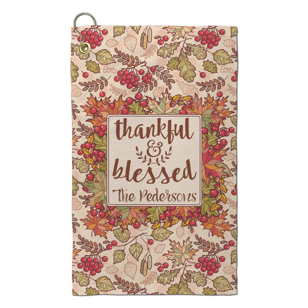 Custom Thankful & Blessed Microfiber Golf Towel - Small (Personalized)