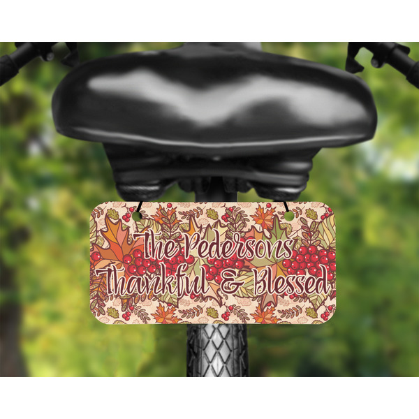 Thankful & Blessed Mini License Plate on Bicycle - LIFESTYLE Two holes